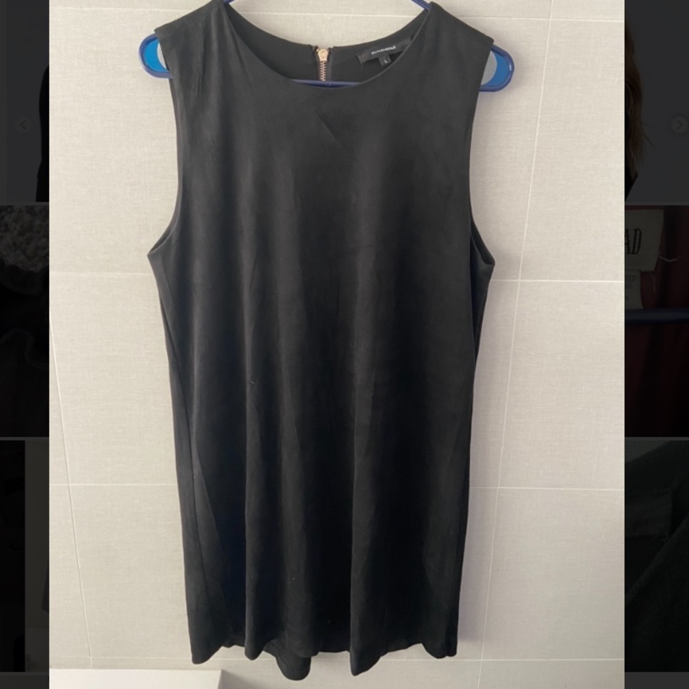 Black velvet halter top dress